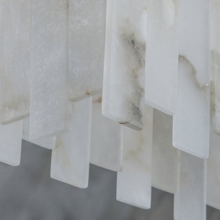 Rectangular Alabaster Pendant Light