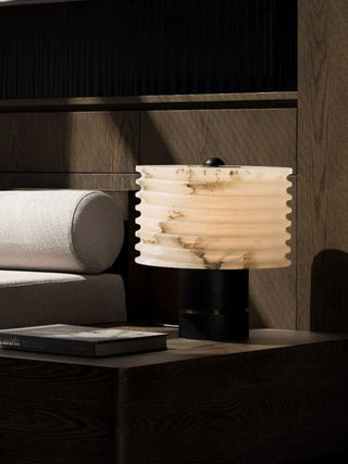 Luxury Black Alabaster Table Lamp