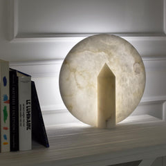 Geometric Alabaster Table Lamp