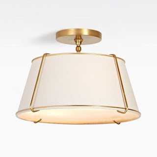 Gold Conical Semi-Flush Lise Ceiling Light