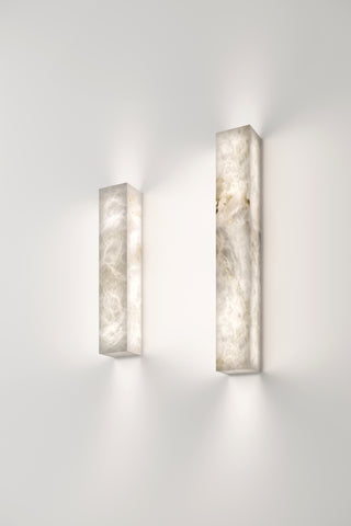 Vertical Alabaster Wall Light