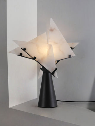 Abstract Alabaster Table Lamp