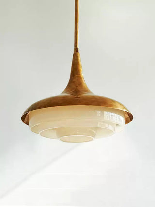 Mid-Century Wood Pendant Light