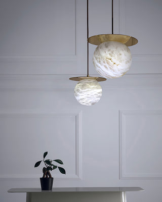 Disc Alabaster Pendant Light