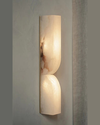 Double Curve Alabaster Wall Light