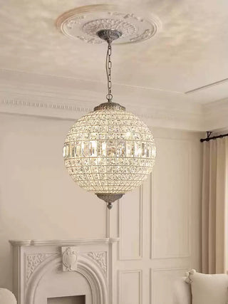 Vintage style crystal ball Pendant Light