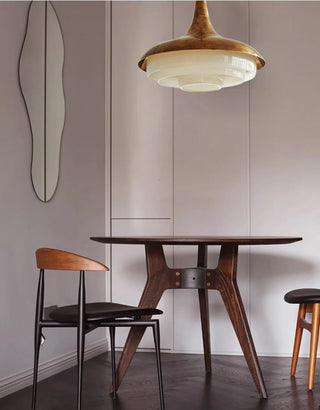 Mid-Century Wood Pendant Light