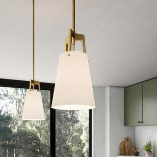 Modern Fabric Shade Corniche Pendant Lamp