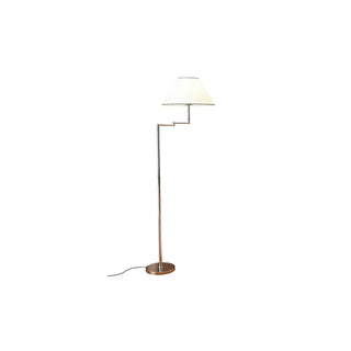 Contemporary Chrome Swing Arm Floor Lamp