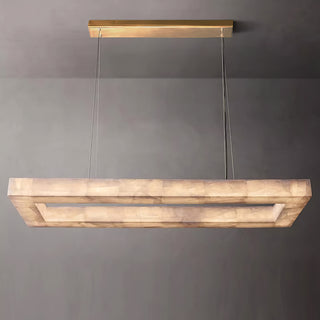 Triple Ring Alabaster Pendant Light