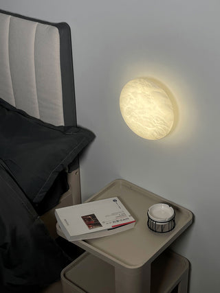 Lunar Glow Alabaster Wall Light