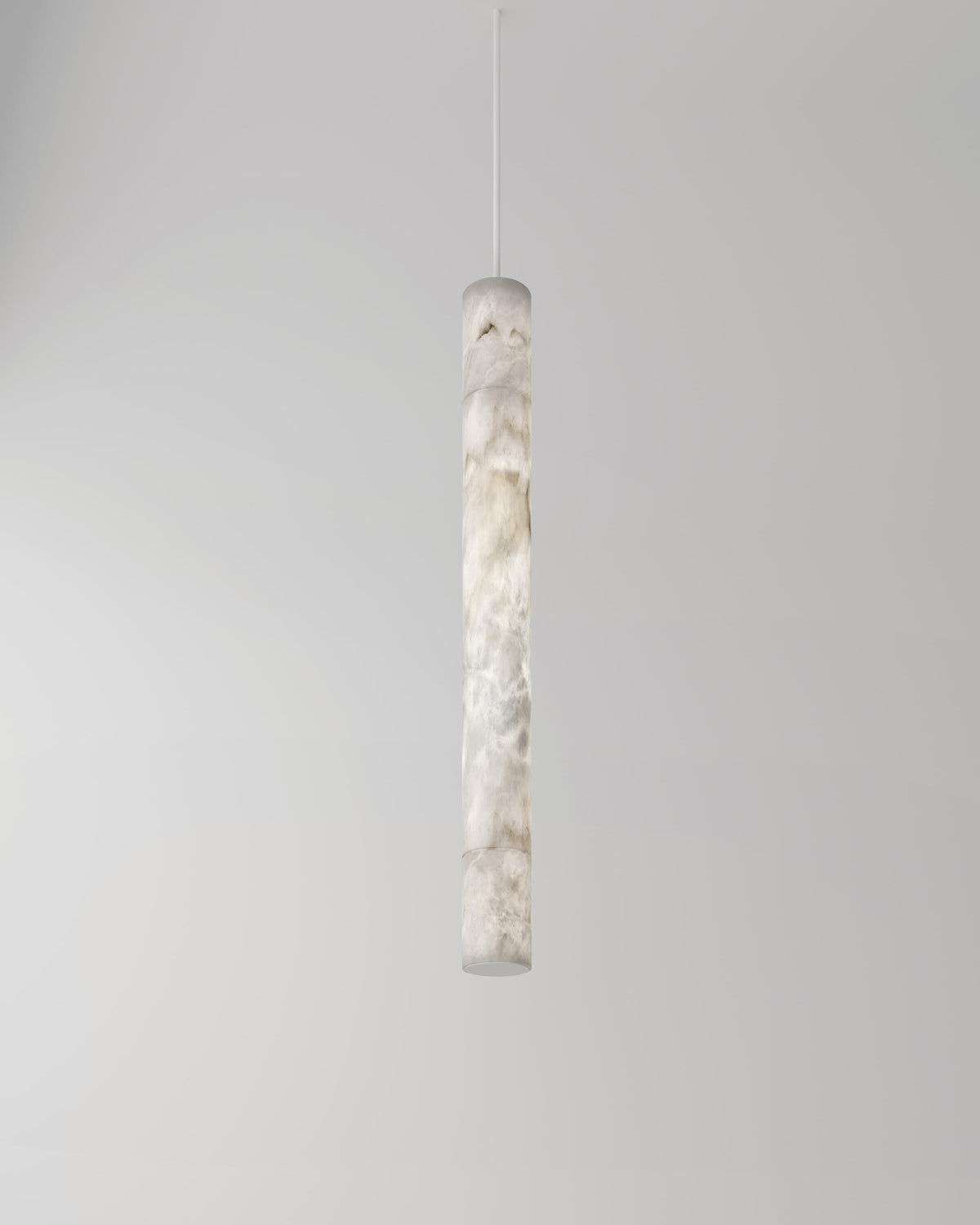 مصباح معلق مرمر بشكل أسطوانة نحيف