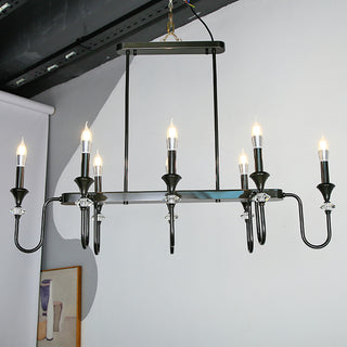 Vintage Iron Scroll Chandelier