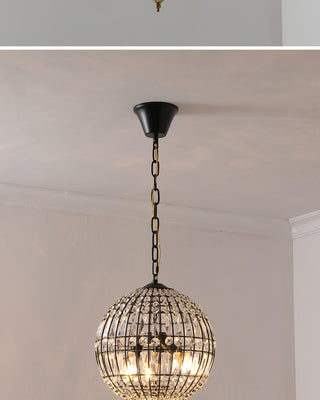 Vintage style crystal ball Pendant Light