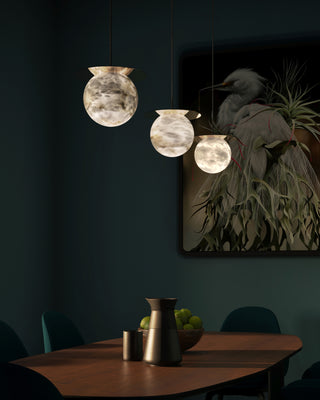 Disc Alabaster Pendant Light