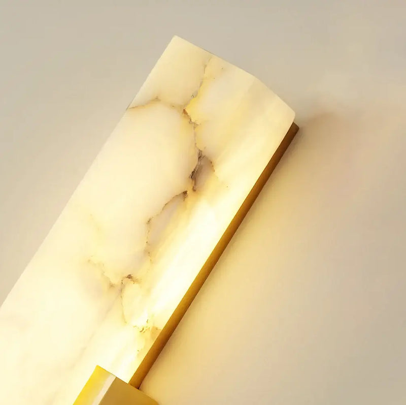 Rectangular Agatha Alabaster Wall Lamp - view 17 | Liootrlamp