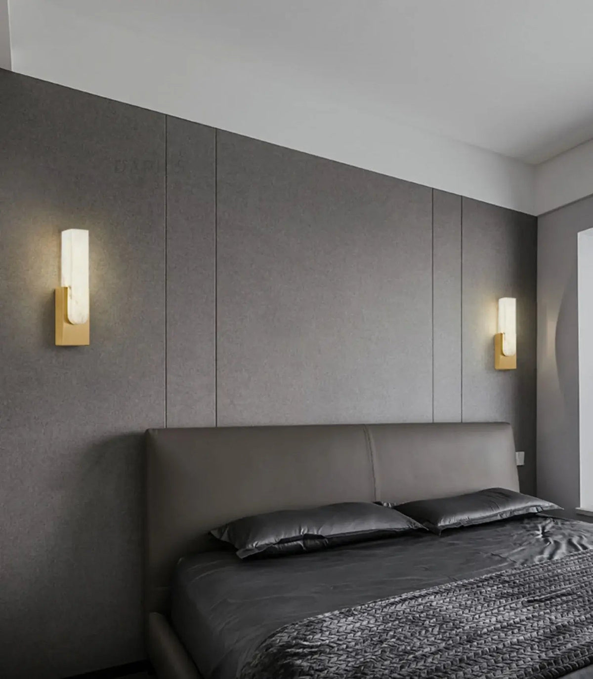Rectangular Agatha Alabaster Wall Lamp - view 12 | Liootrlamp