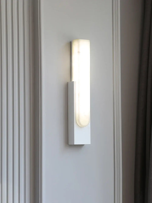 Rectangular Agatha Alabaster Wall Lamp - view 10 | Liootrlamp