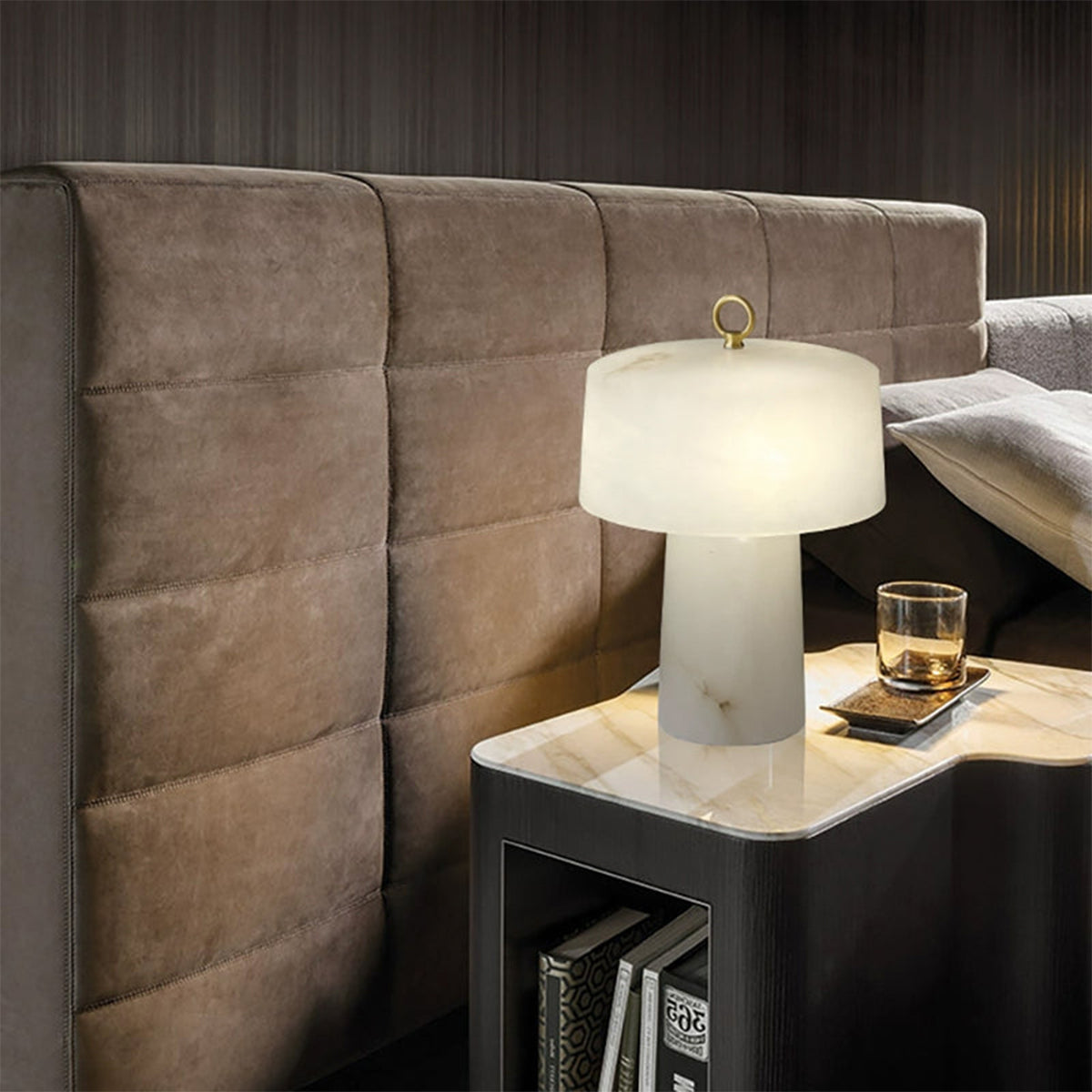 Alabaster Aogashima Table Lamp - view 17 | Liootrlamp