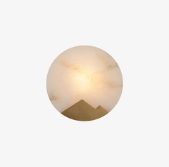 Round Lasterba Alabaster Wall Lamp