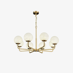 Alabaster Maytoni Erich Brass Chandelier