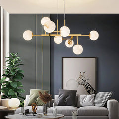 Alabaster Maytoni Uva Brass Chandelier