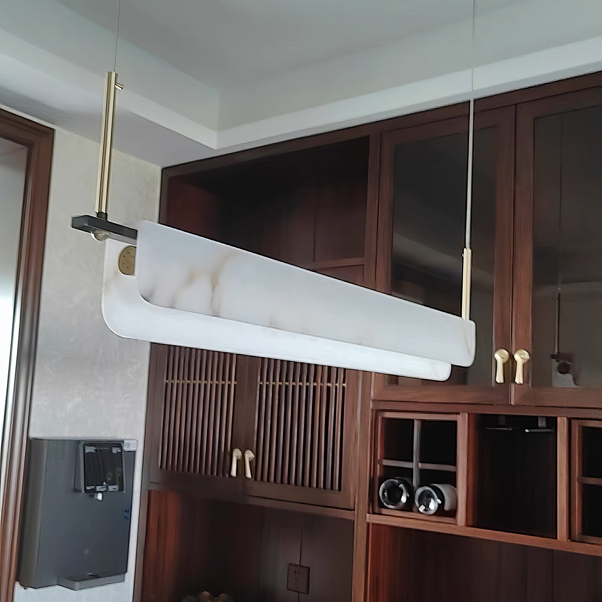 Alabaster Art Linear Chandelier