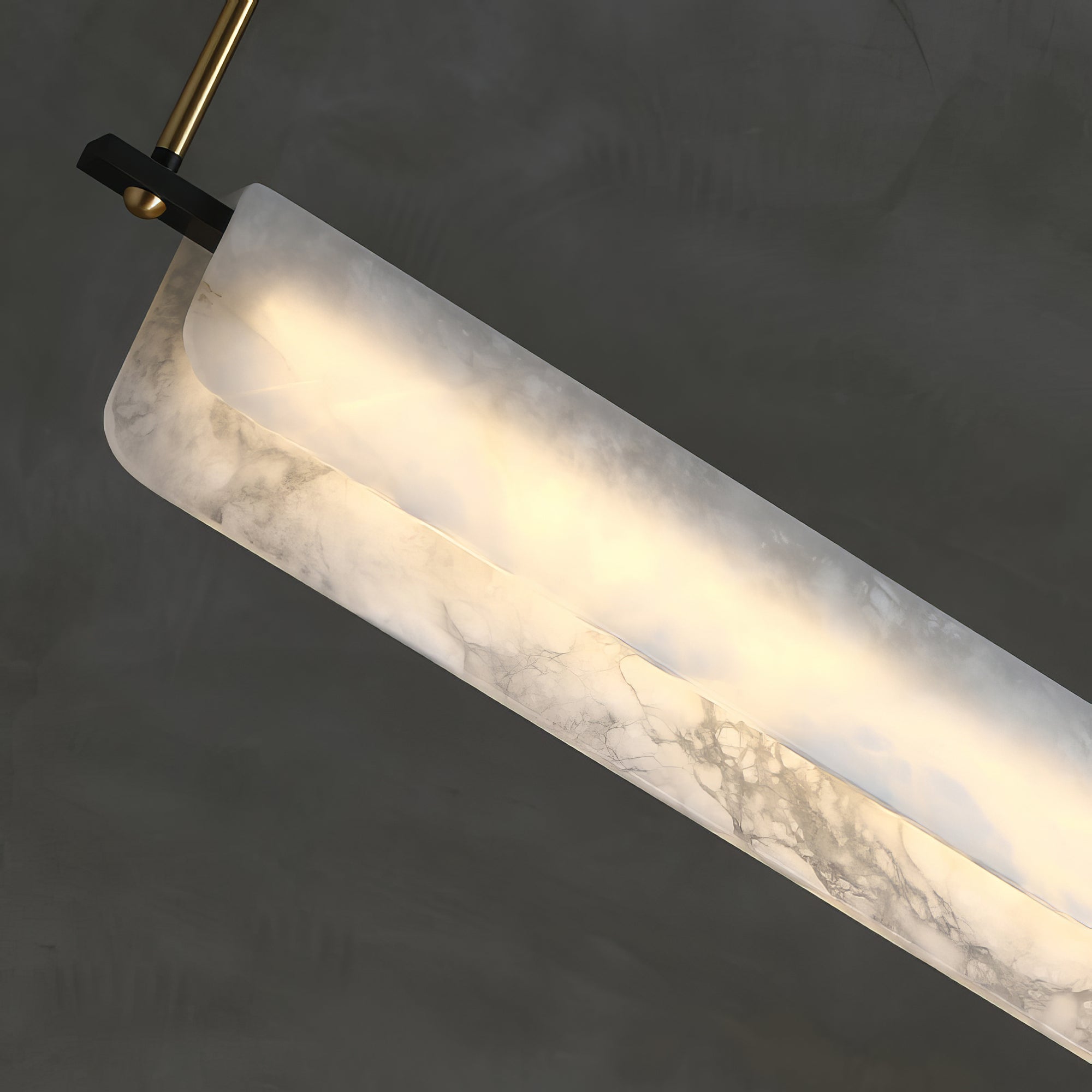 Alabaster Art Linear Chandelier