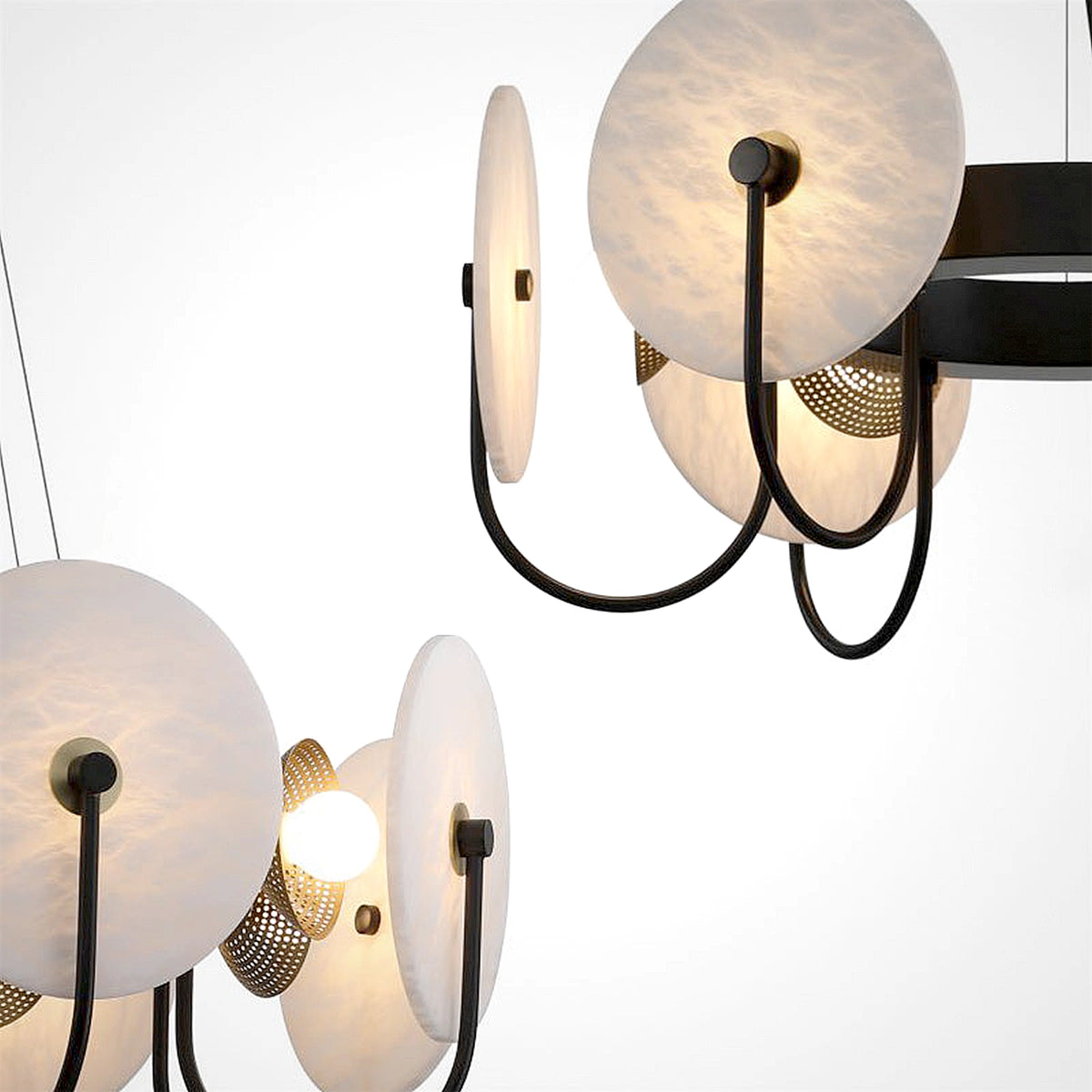 Alabaster CH Ring Chandelier - view 8 | Liootrlamp
