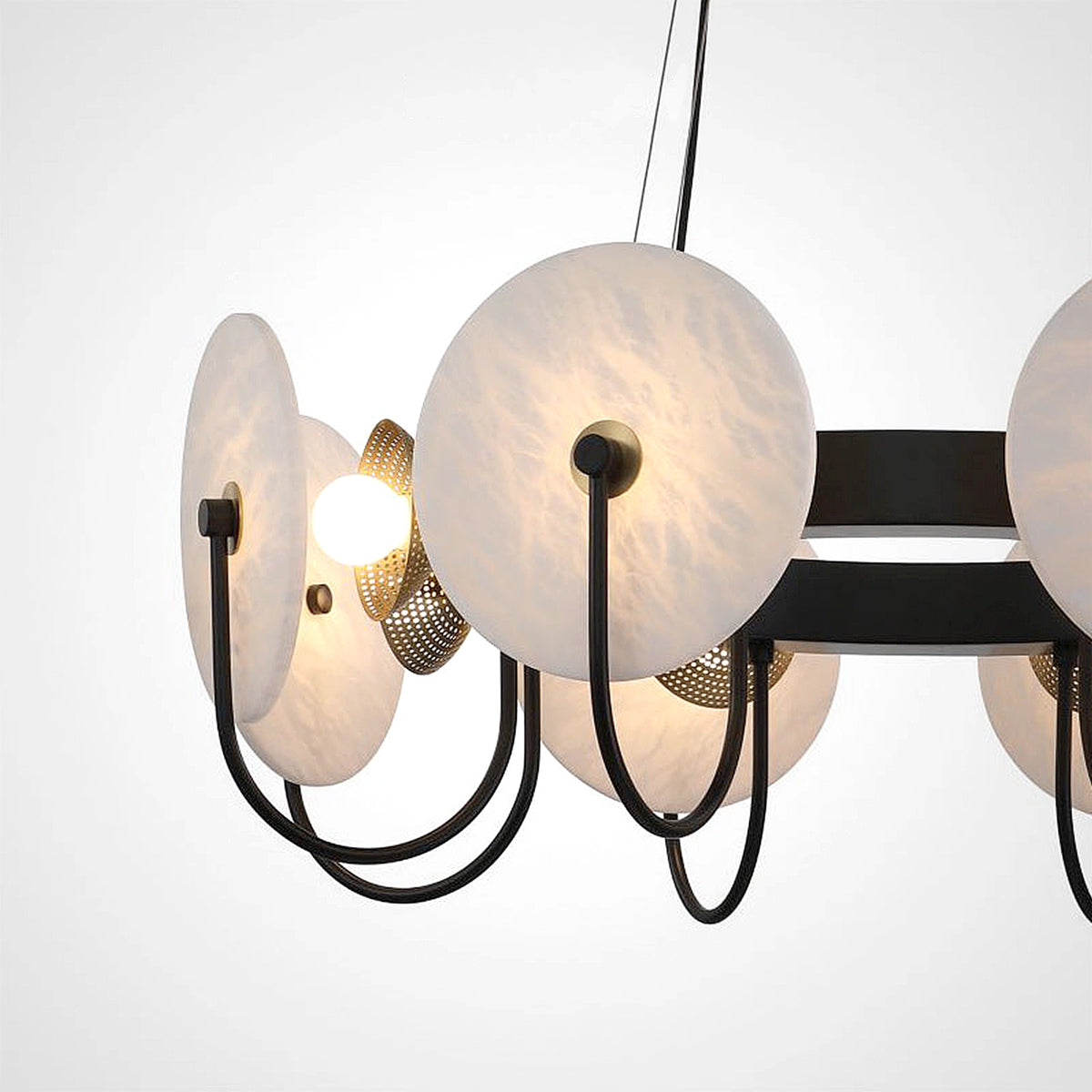 Alabaster CH Ring Chandelier - view 10 | Liootrlamp
