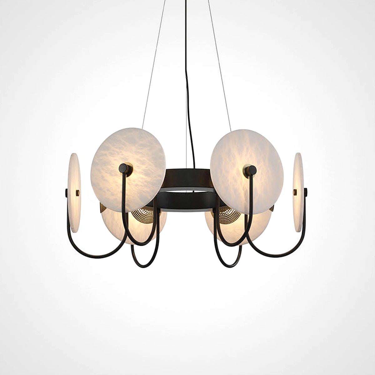 Alabaster CH Ring Chandelier - view 6 | Liootrlamp
