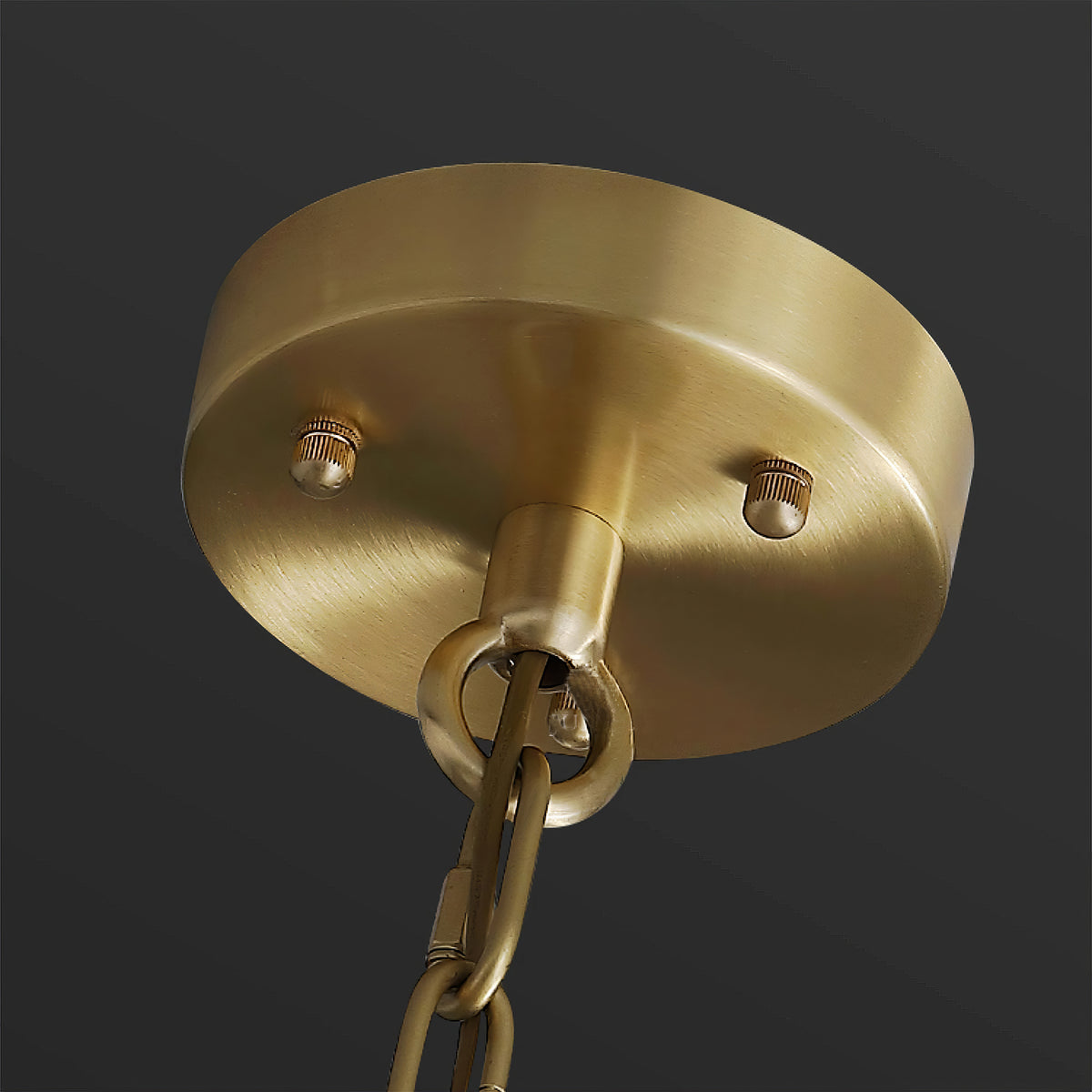 Alabaster Lorry Round Gold Chandelier - view 15 | Liootrlamp
