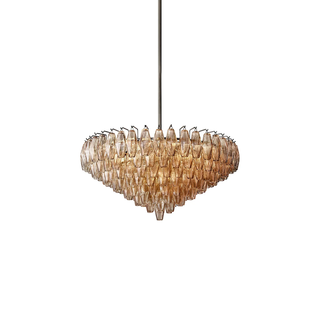 Amber Murano Glass Round Chandelier