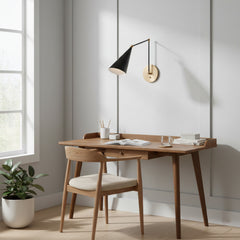 Arm Cone Shade Wall Light