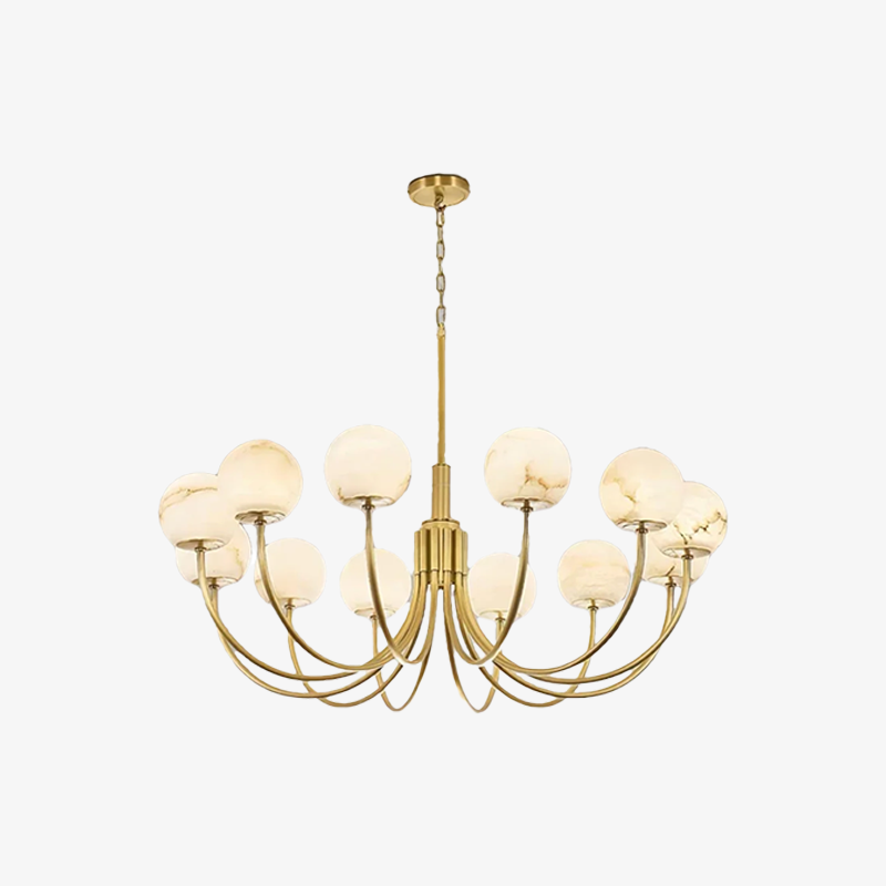 Aurelian Alabaster Globe Chandelier