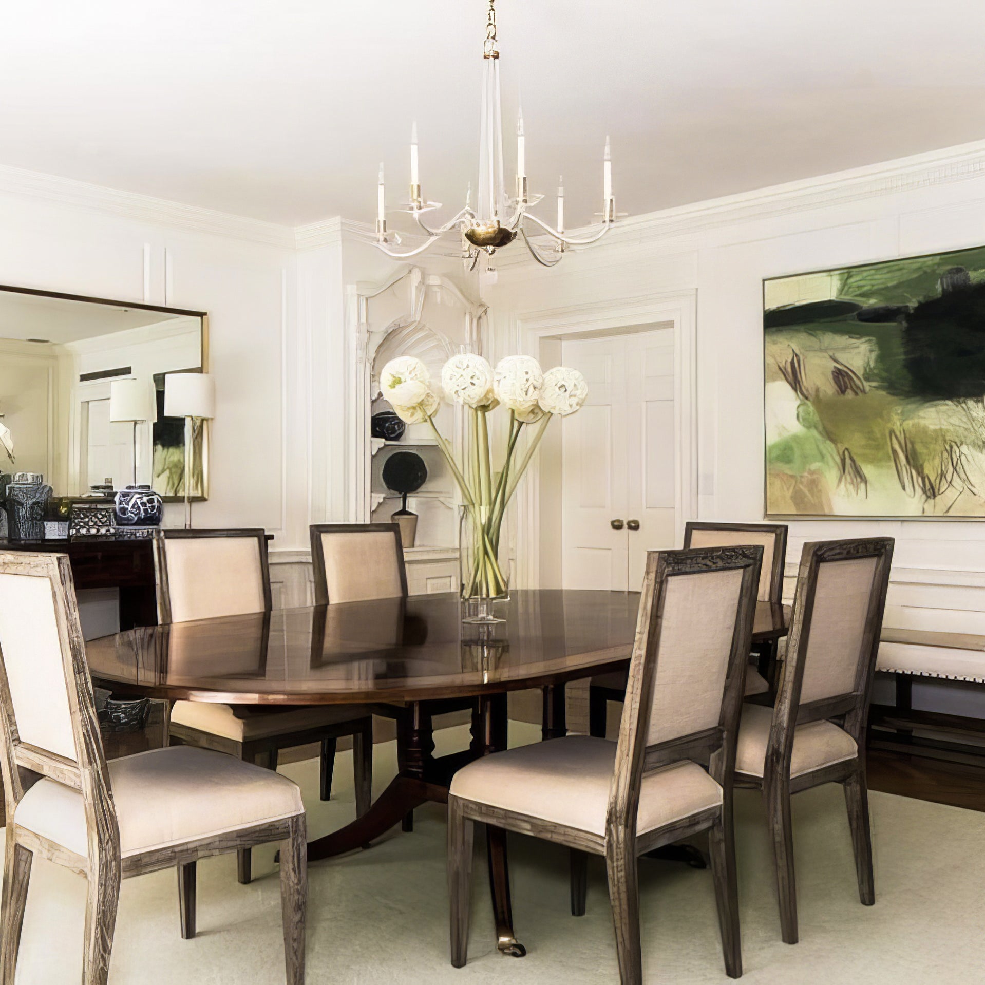 Bernardo Medium Glass Chandelier