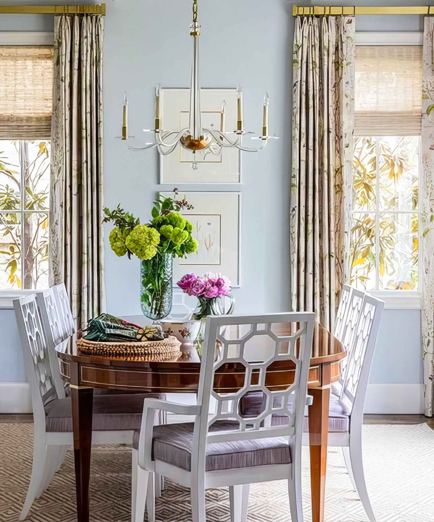 Bernardo Medium Glass Chandelier