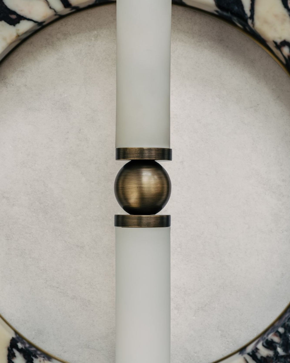 Bulgari marble ring wall lamp