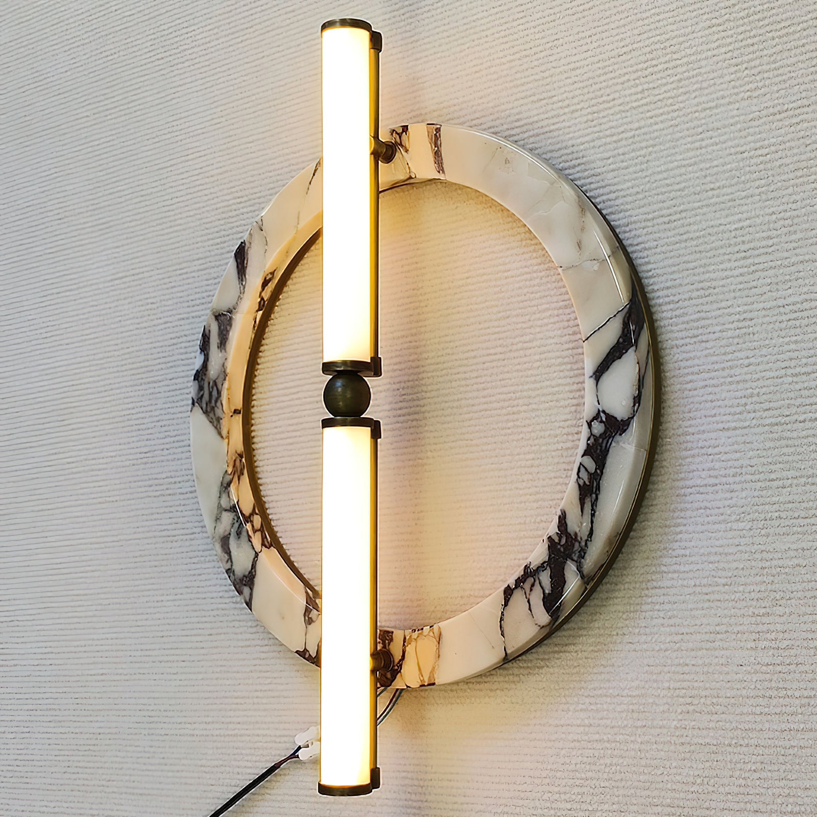 Bulgari marble ring wall lamp