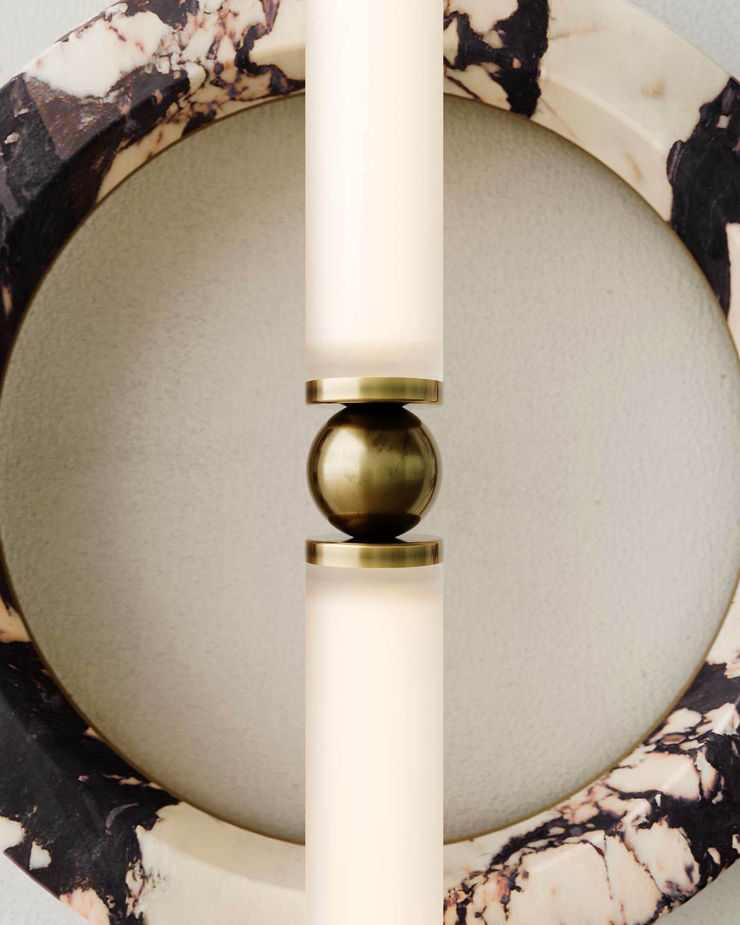 Bulgari marble ring wall lamp