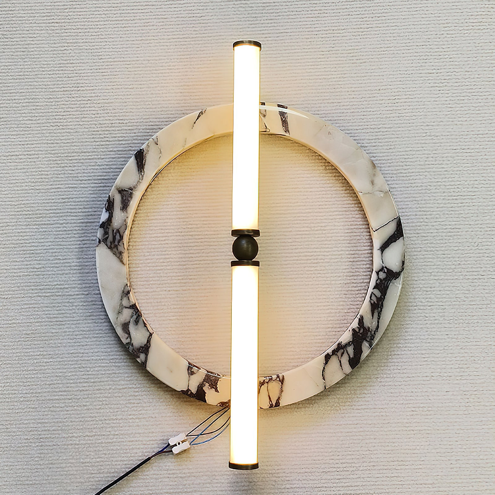 Bulgari marble ring wall lamp