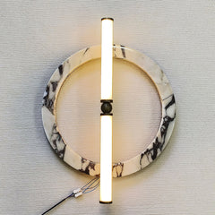 Bulgari marble ring wall lamp