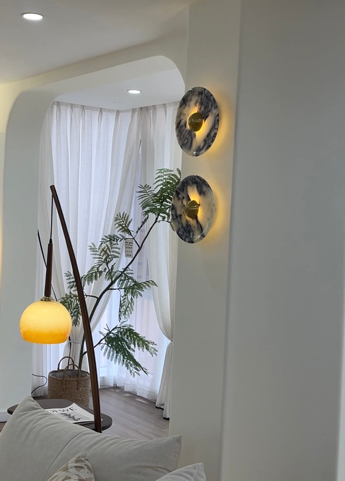 Bulgari round wall lamp