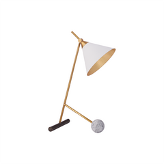 Sleek Metal Rod Table Light