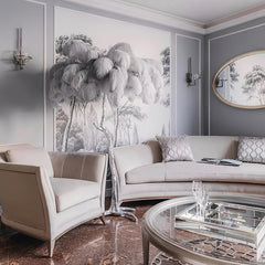 Colorful Ostrich Feather Floor Lamp