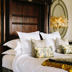 Colorful Ostrich Feather Table Lamp