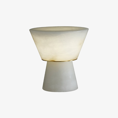 Conical Beta Alabaster Table Lamp