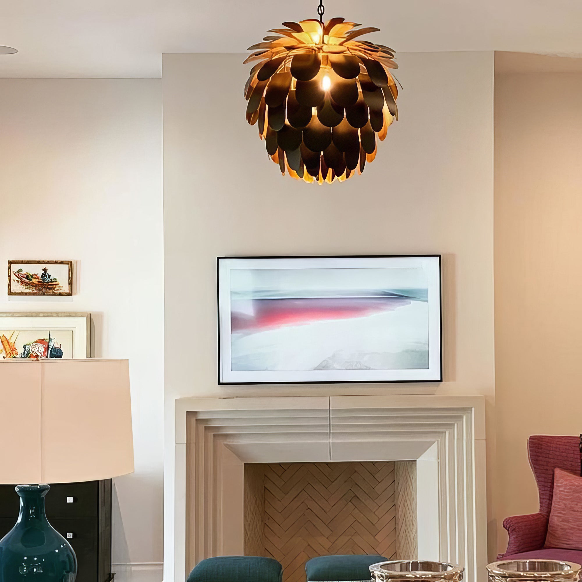 Cynara Large Petal Chandelier