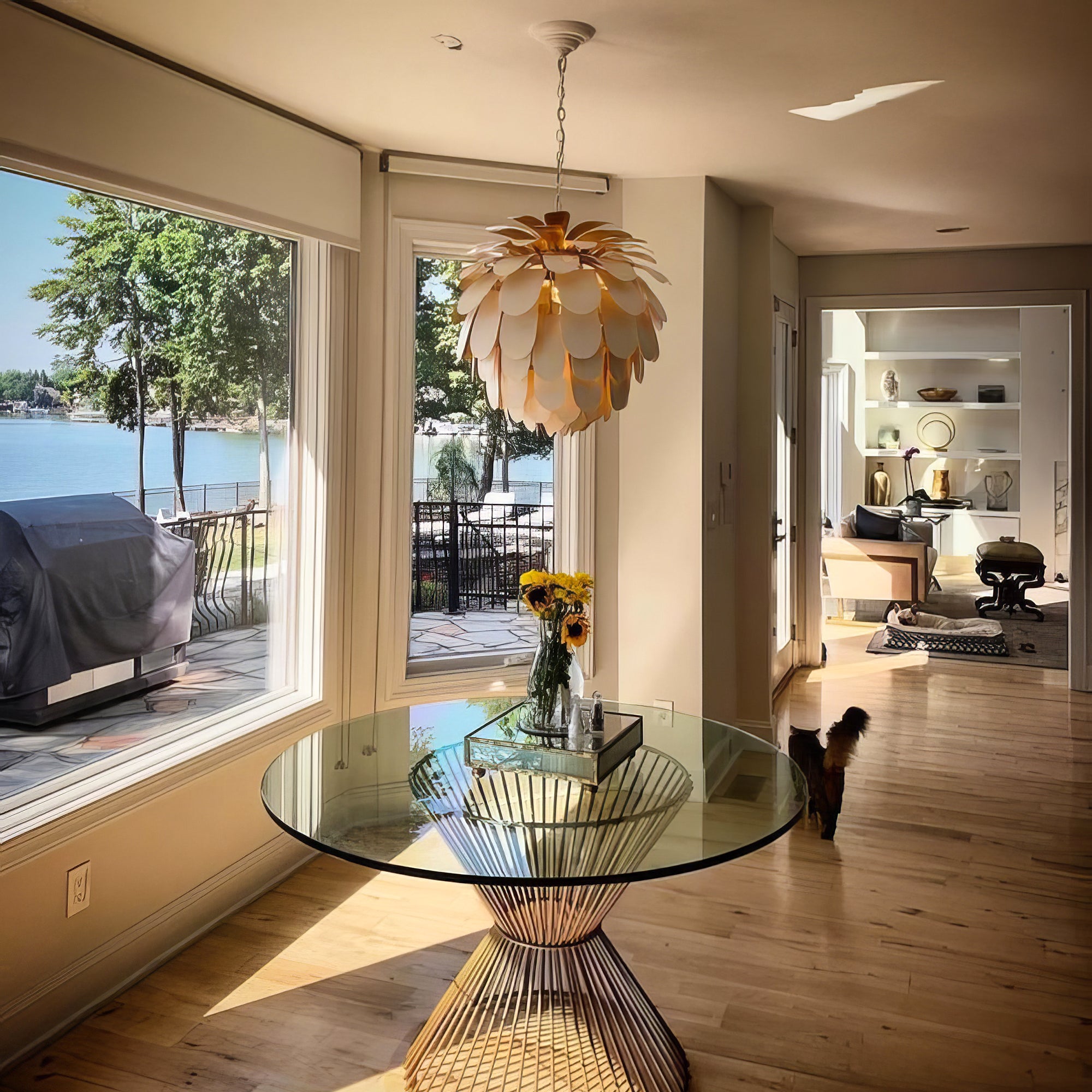 Cynara Small Petal Chandelier