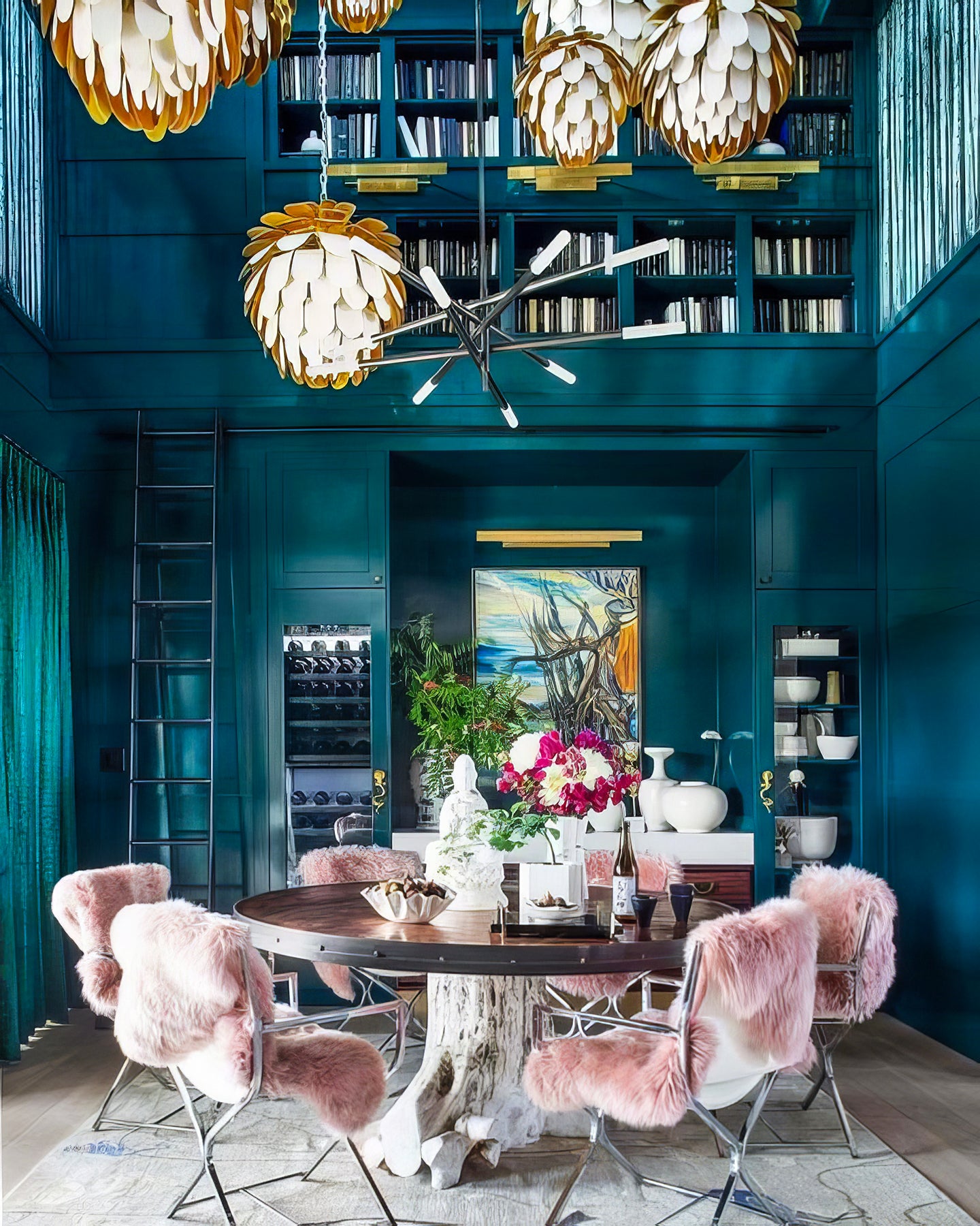 Cynara Small Petal Chandelier
